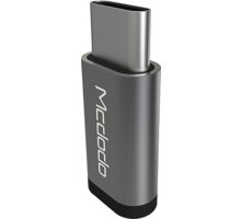 Mcdodo redukce z microUSB na USB-C (11x25x5 mm), stříbrná_1656052350