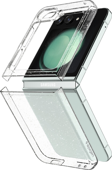 Spigen ochranný kryt Air Skin Glitter pro Samsung Galaxy Z Flip5, crystal quartz_661988338