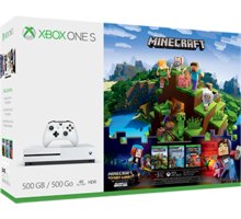 XBOX ONE S, 500GB, bílá + Minecraft + Minecraft: Story Mode_1179389890