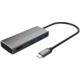 PremiumCord adaptér USB 3.1 Type-C male na HDMI female + 3x USB 3.0, aluminum
