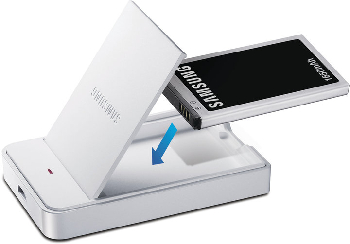 Samsung baterie s nabíjecím krytem EB-S1P5GME pro Samsung Galaxy Camera, bílá_27308852