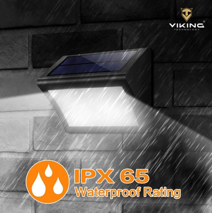 Viking venkovní světlo V60, LED, solární, s pohybovým senzorem, černá_1552936820