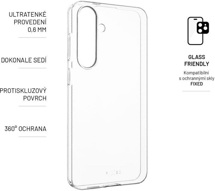 FIXED ultratenké gelové pouzdro pro Samsung Galaxy S24+, 0,6mm, čirá_1534625200