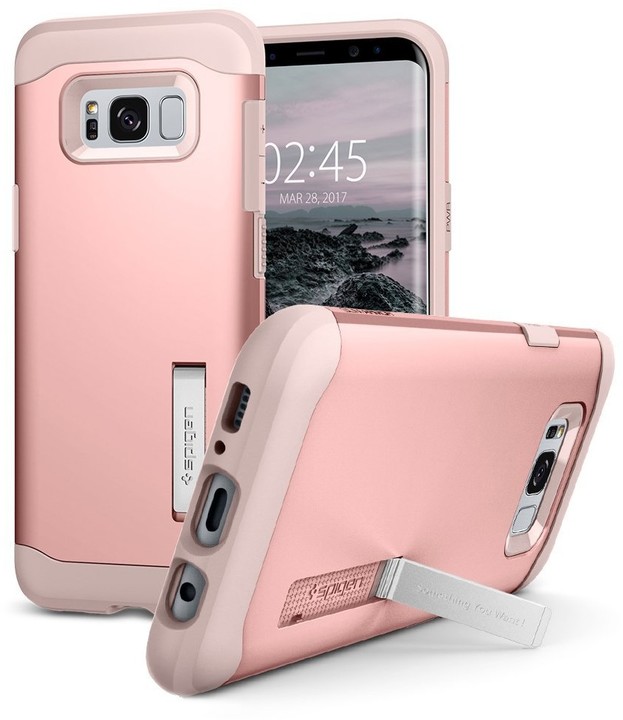 Spigen Slim Amor pro Samsung Galaxy S8+, rose gold_676323208