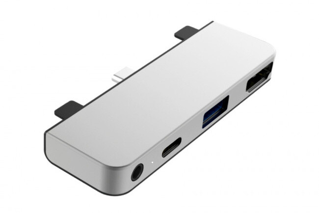 HyperDrive 4 v 1 USB-C Hub pro iPad Pro 2018, stříbrná_2000904888