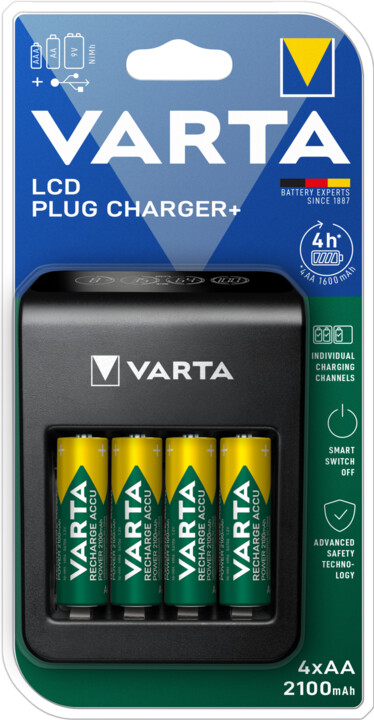 VARTA nabíječka Plug Charger+ s LCD_1068285853