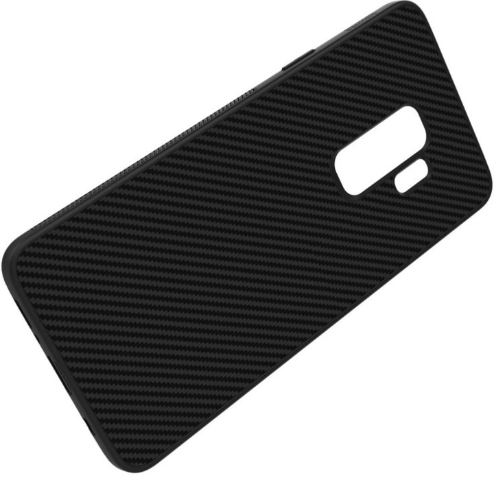Nillkin Synthetic Fiber ochranný zadní kryt pro Samsung G965 Galaxy S9 Plus, Carbon Black_1076431155
