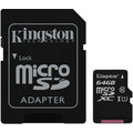 Kingston Micro SDXC Canvas Select 64GB 80MB/s UHS-I + SD adaptér_523142544