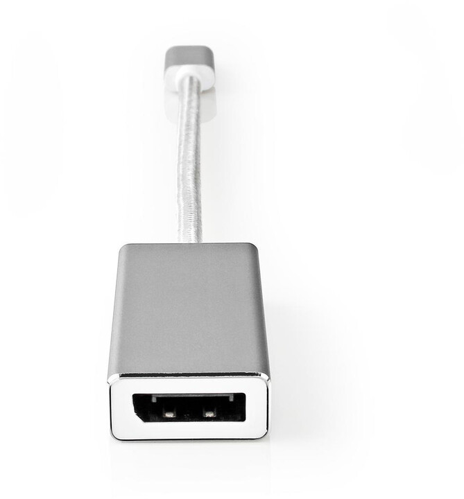 Nedis adaptér USB-C - DisplayPort, stříbrná_1422072513