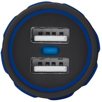 Trust USB nabíječka do auta 10W, 2xUSB 1A, modrá_978637951