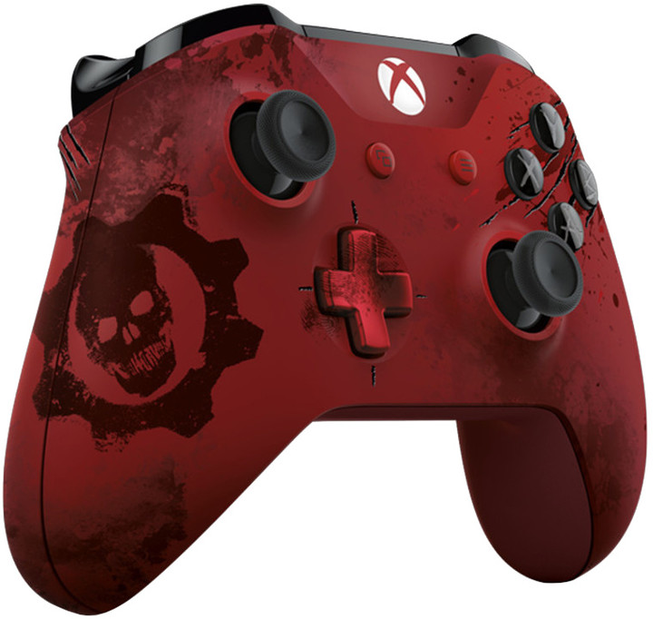 Xbox ONE S Bezdrátový ovladač, Gears of War, červený (PC, Xbox ONE)_762216569