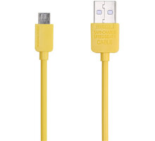 Remax USB datový kabel s microUSB konektorem, 1 m, žlutá_1145167912