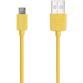 Remax USB datový kabel s microUSB konektorem, 1 m, žlutá
