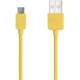 Remax USB datový kabel s microUSB konektorem, 1 m, žlutá