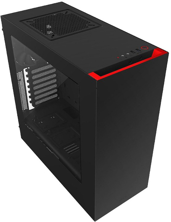 NZXT S340, USB 3.0, černá s červenou_1418556797
