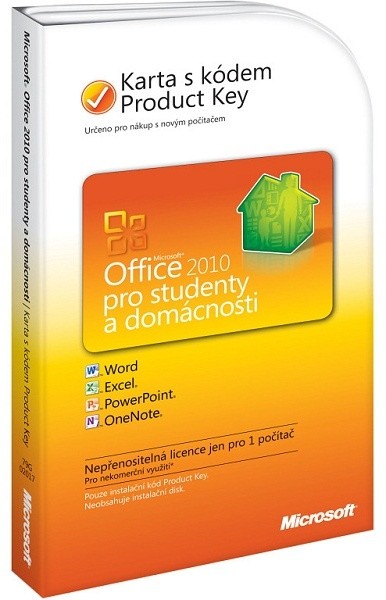 Microsoft Office 2010 pro studenty a domácnosti (karta s produktovým klíčem)_891377174