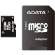 ADATA Micro SDHC 8GB Class 4 + adaptér
