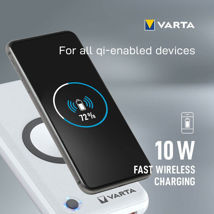 VARTA bezdrátová powerbanka Portable Wireless, 20000mAh_2081382255