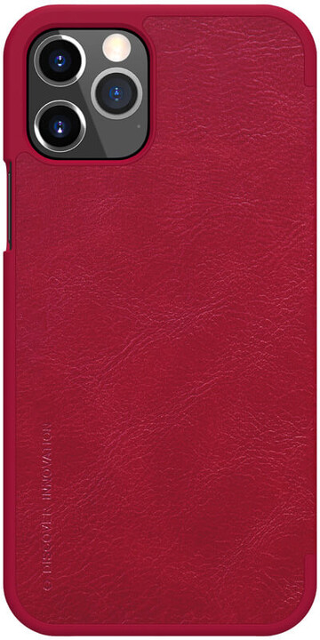 Nillkin pouzdro Qin Book pro iPhone 12/ 12 Pro (6.1&quot;), červená_2131280017