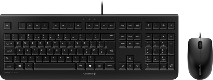 CHERRY set klávesnice a myši DC 2000, CZ, černá_1277981350