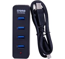 Crono USB HUB 4 porty, USB 3.0, černá_451613045