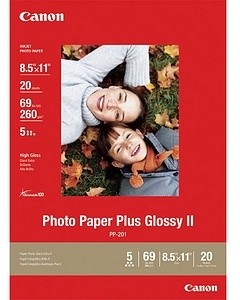 Canon Foto papír Plus Glossy II PP-201, 13x18 cm, 20 ks, 260g/m2, lesklý