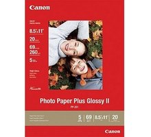 Canon Foto papír Plus Glossy II PP-201, 13x18 cm, 20 ks, 260g/m2, lesklý 2311B018