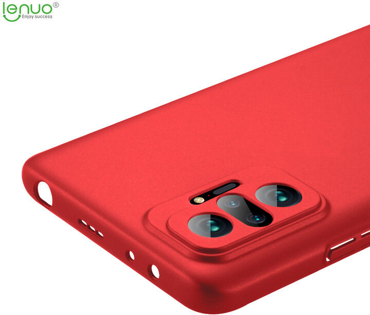 Lenuo Leshield zadní kryt pro Xiaomi Redmi Note 10 Pro, červená_591413150