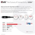 Club3D kabel USB-C, Data 40Gbps, PD 240W(48V/5A) EPR, M/M, 1m_1459058583