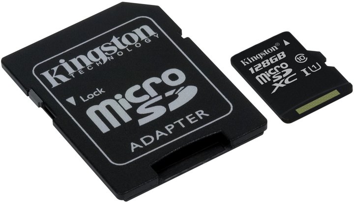 Kingston Micro SDXC 128GB Class 10 UHS-I + SD adaptér_624148217