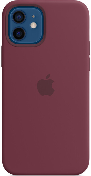 Apple silikonový kryt s MagSafe pro iPhone 12/12 Pro, vínová_2083376972