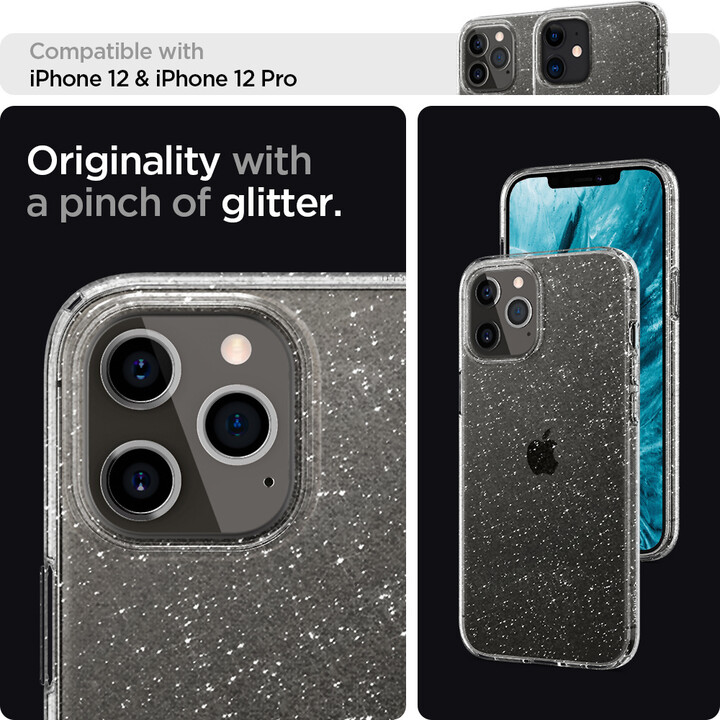 Spigen ochranný kryt Liquid Crystal Glitter pro Apple iPhone 12/12 Pro_2038125421