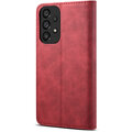 Lenuo Leather flipové pouzdro pro Samsung Galaxy A53 5G, červená_2037959348