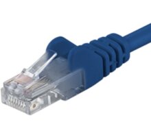 PremiumCord Patch kabel UTP RJ45-RJ45 level 5e, 3m, modrá sputp03B