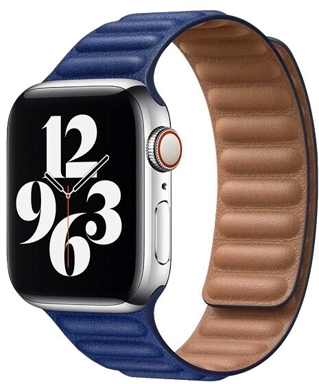 COTEetCI kožený řemínek pro Apple Watch, 38/40/41 mm, tmavě modrá_245504931