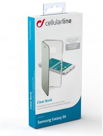 CellularLine Clear Book pouzdro typu kniha pro Samsung Galaxy S6, zelená_419314493