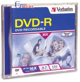 Verbatim DVD-R Printable 16x 4,7GB jewel 10ks_947461807