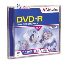 Verbatim DVD-R Printable 16x 4,7GB jewel 10ks 43521