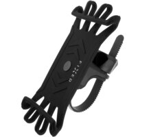 FIXED silikonový držák Bikee pro mobilní telefon, na kolo, černá