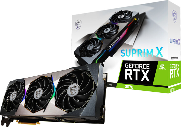 MSI GeForce RTX 3070 SUPRIM X 8G, LHR, 8GB GDDR6_1127648210