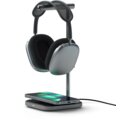 Satechi 2-IN-1 Headphone Stand with Wireless Charger USB-C, šedá_1643158011