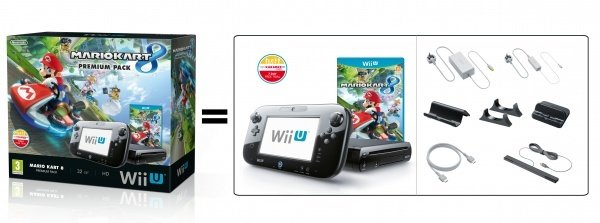 Nintendo Wii U Premium Pack Black + Mario Kart 8_1635765042