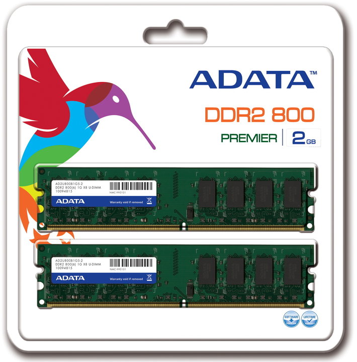 ADATA Premier Series 2GB (2x1GB) DDR2 800, retail_951397214