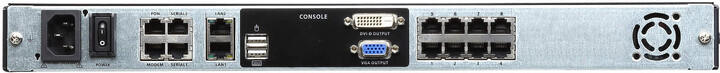ATEN KL1108VN - 8-portový KVM switch (USB i DVI/VGA) přes IP, 100/1000 19&quot; LCD, UK klávesnice_435294607