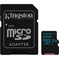 Kingston Micro SDXC Canvas Go! 64GB 90MB/s UHS-I U3 + SD adaptér_1988581045