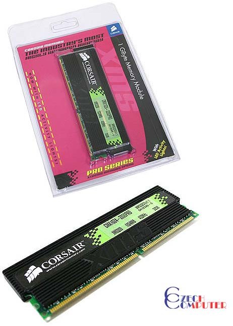 Corsair DIMM 1024MB DDR 400MHz CMX1024-3200C2PRO_920594452