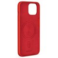 EPICO silikonový zadní kryt s podporou MagSafe pro iPhone 15 Plus, tmavě červená_1416535534