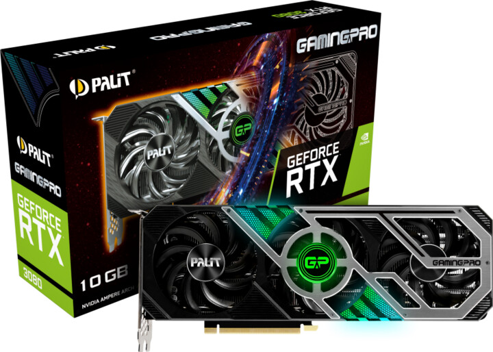 PALiT GeForce RTX3080 GamingPro, LHR, 10GB GDDR6X_34958326
