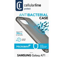 Cellularline ochranný kryt pro Samsung Galaxy A71, antimikrobiální, černá_1234409508