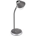 IMMAX LED stolní lampička FINCH, Qi nabíjení, stmívatelná, šedá / stříbrná_1165860670